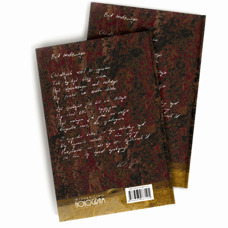 Tył okładki Myśli ukryte - poezja śląska